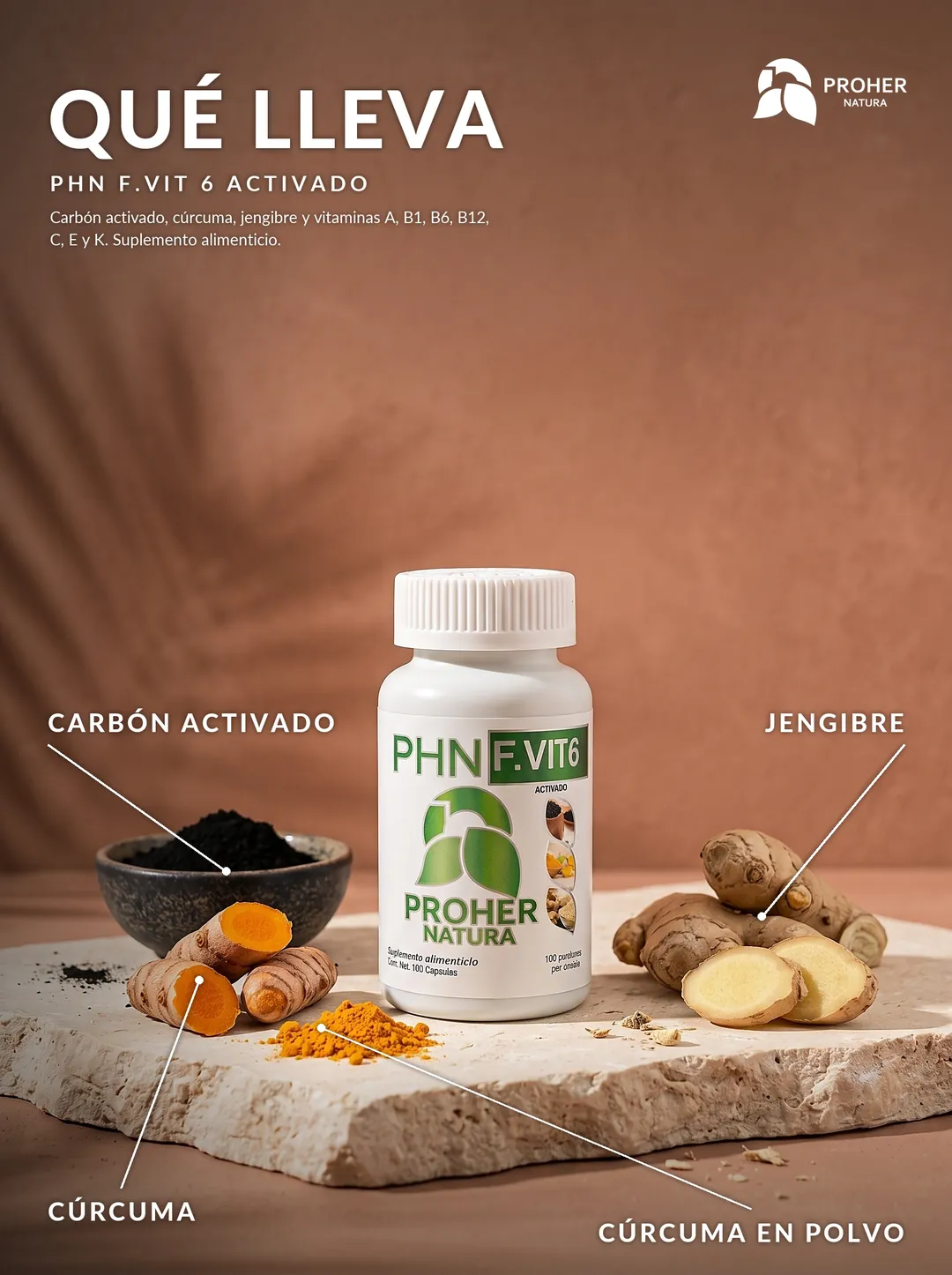 F.VIT 6 CAPS Proher Natura, imagen 3 de 5